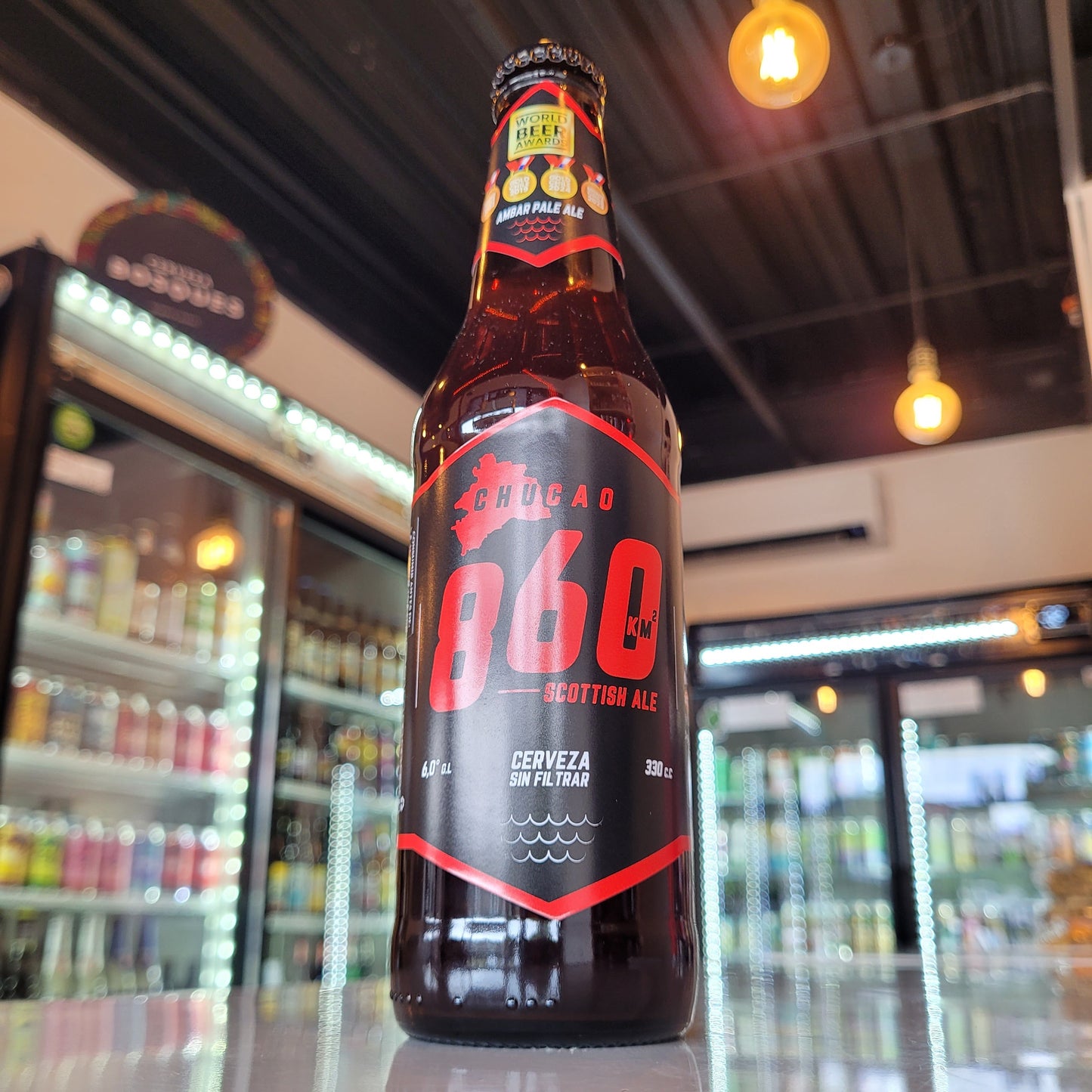 Foto de 860 Chucao Scottish Ale 330ml - Cerveza Artesanal en Puerto Cervecero, Puerto Varas