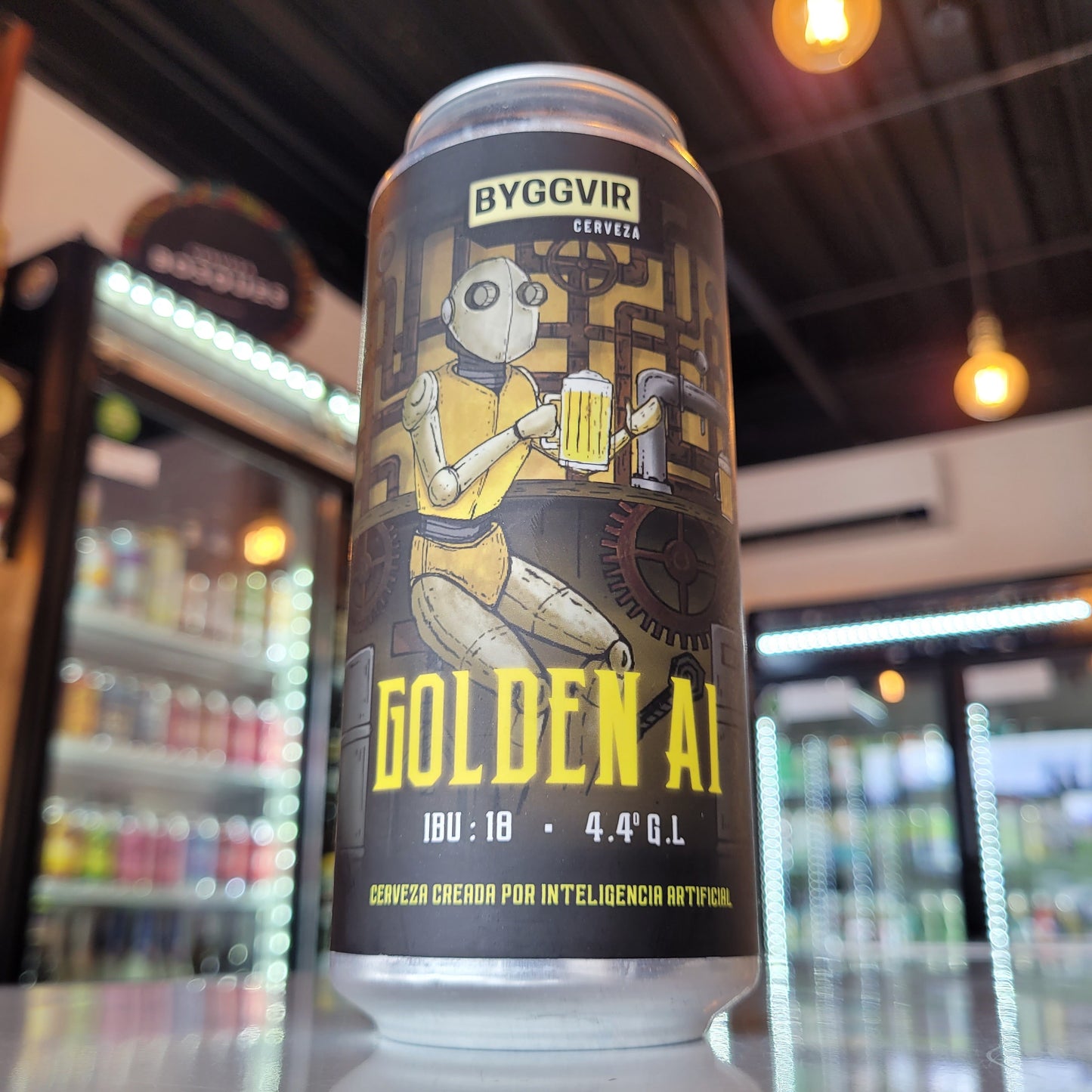 Foto de Byggvir Golden AI Golden Ale 473ml - Cerveza Artesanal en Puerto Cervecero, Puerto Varas