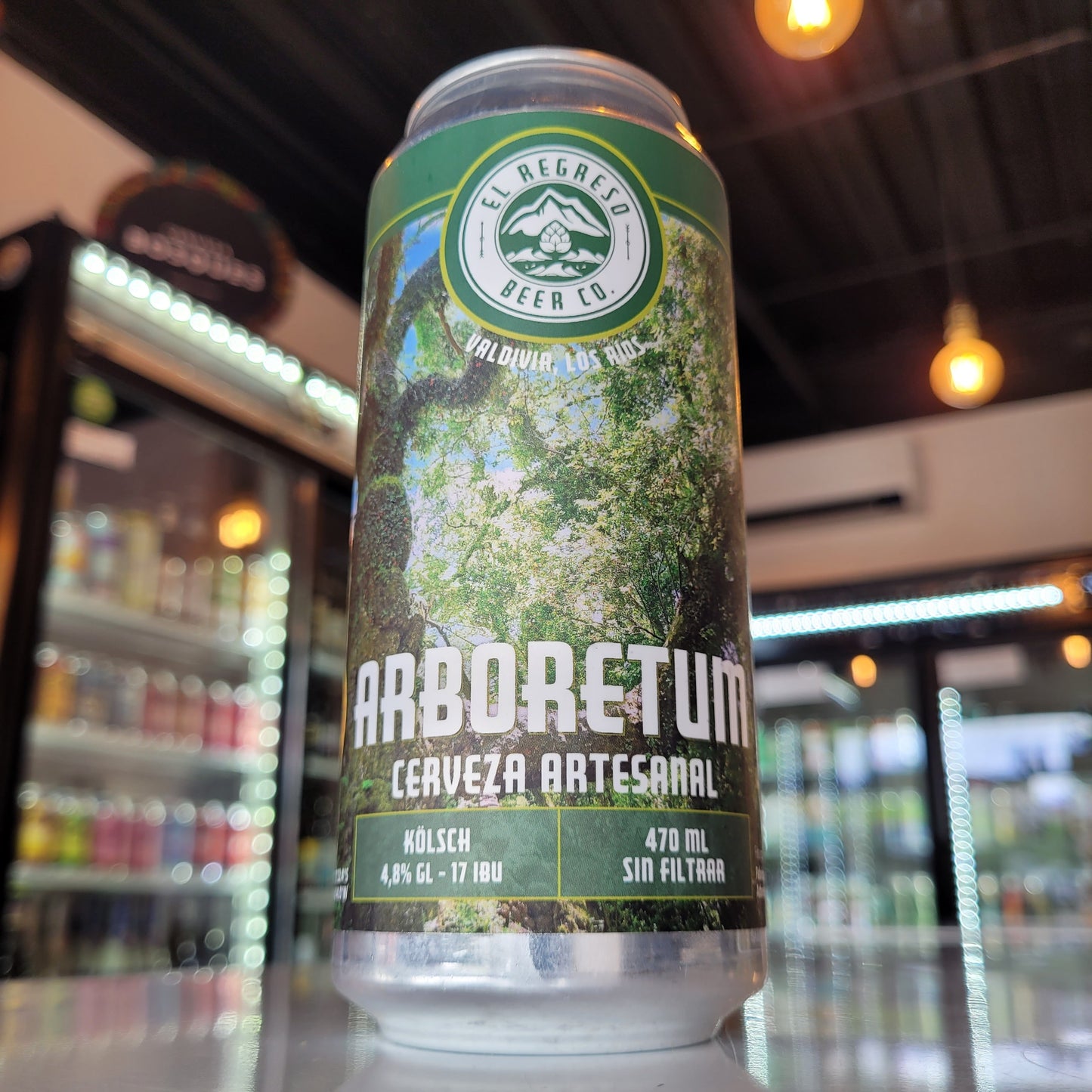 Foto de El Regreso Arboretum Kölsch 473ml - Cerveza Artesanal en Puerto Cervecero, Puerto Varas