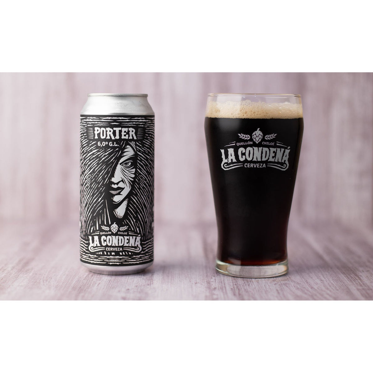 La Condená Porter 473cc - Disponible en Puerto Cervecero, Puerto Varas