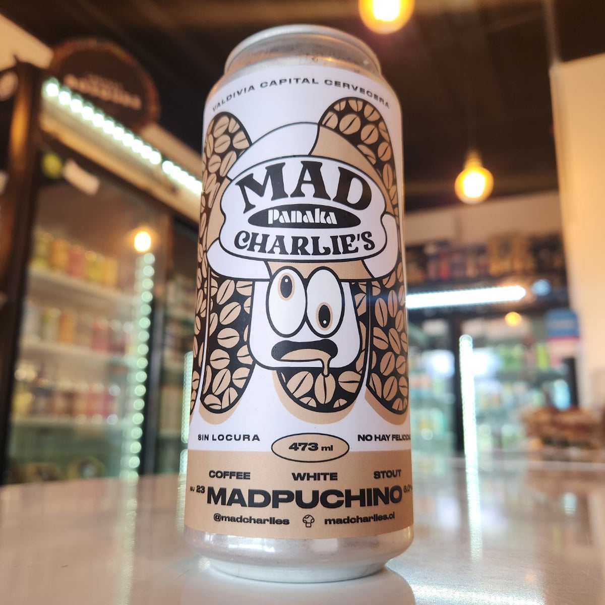 Cerveza Mad Charlie's Madpuchino Coffee White Stout 473cc - Puerto Cervecero