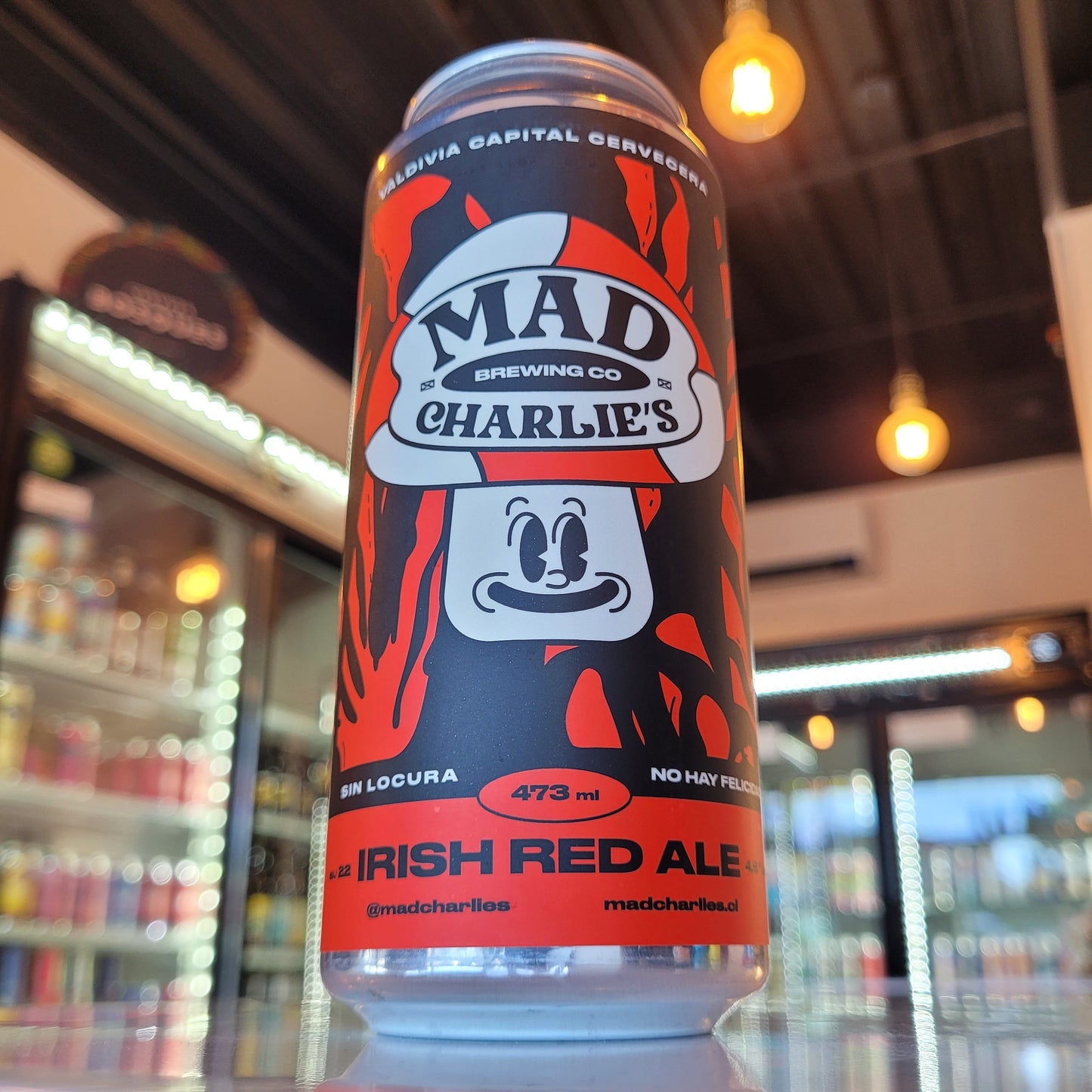 Foto de Mad Charlie's Irish Red Ale 473ml - Cerveza Artesanal en Puerto Cervecero, Puerto Varas