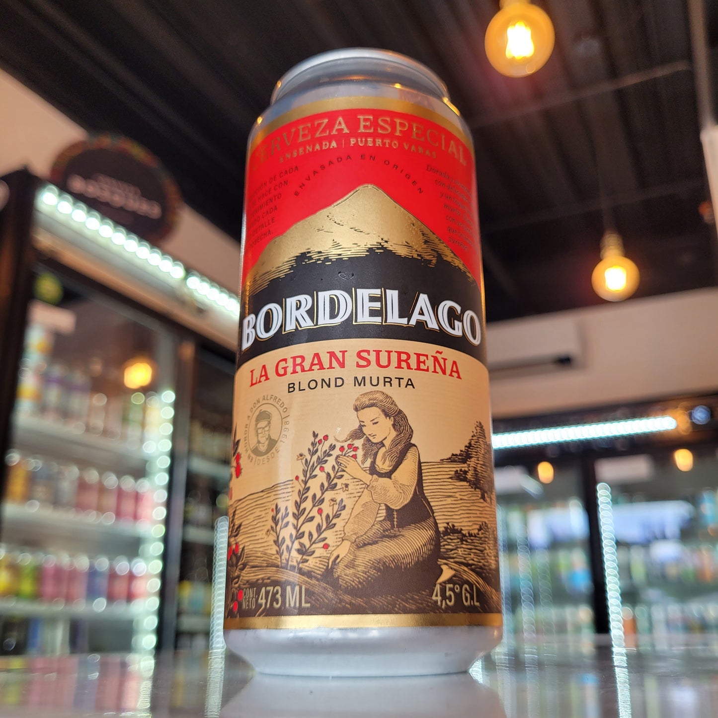 Foto de Bordelago La Gran Sureña Blonde Ale Murta 473ml en Puerto Cervecero, Puerto Varas