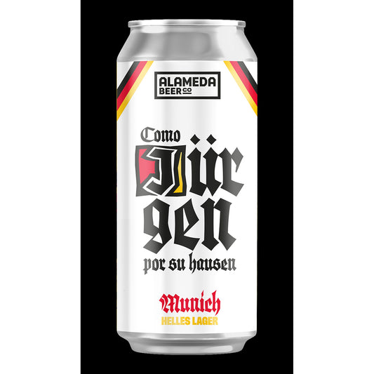 Alameda Como Jurgen Munich Helles 473cc - Disponible en Puerto Cervecero, Puerto Varas