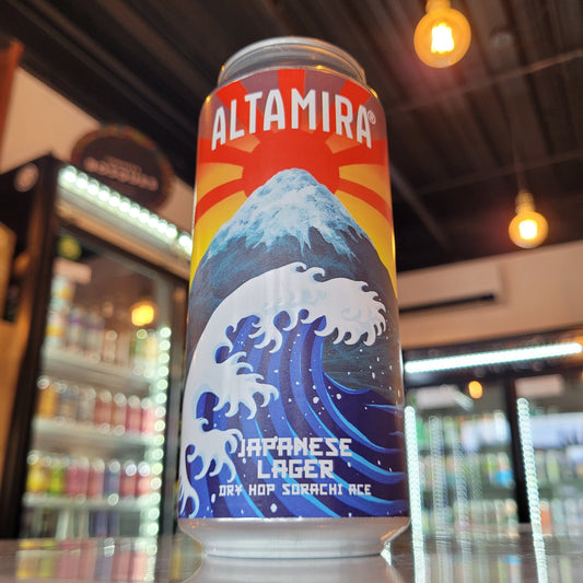 Foto de Altamira Japanese Lager Japanese Lager 473ml - Cerveza Artesanal en Puerto Cervecero, Puerto Varas