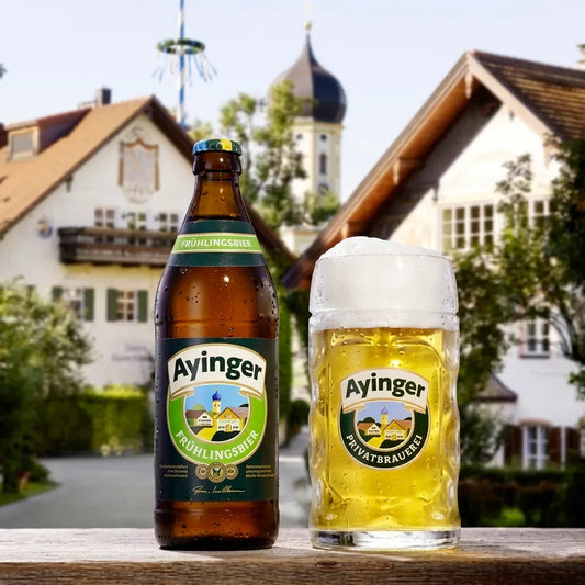 Ayinger Frühlingsbier 500ml - Disponible en Puerto Cervecero, Puerto Varas Chile.