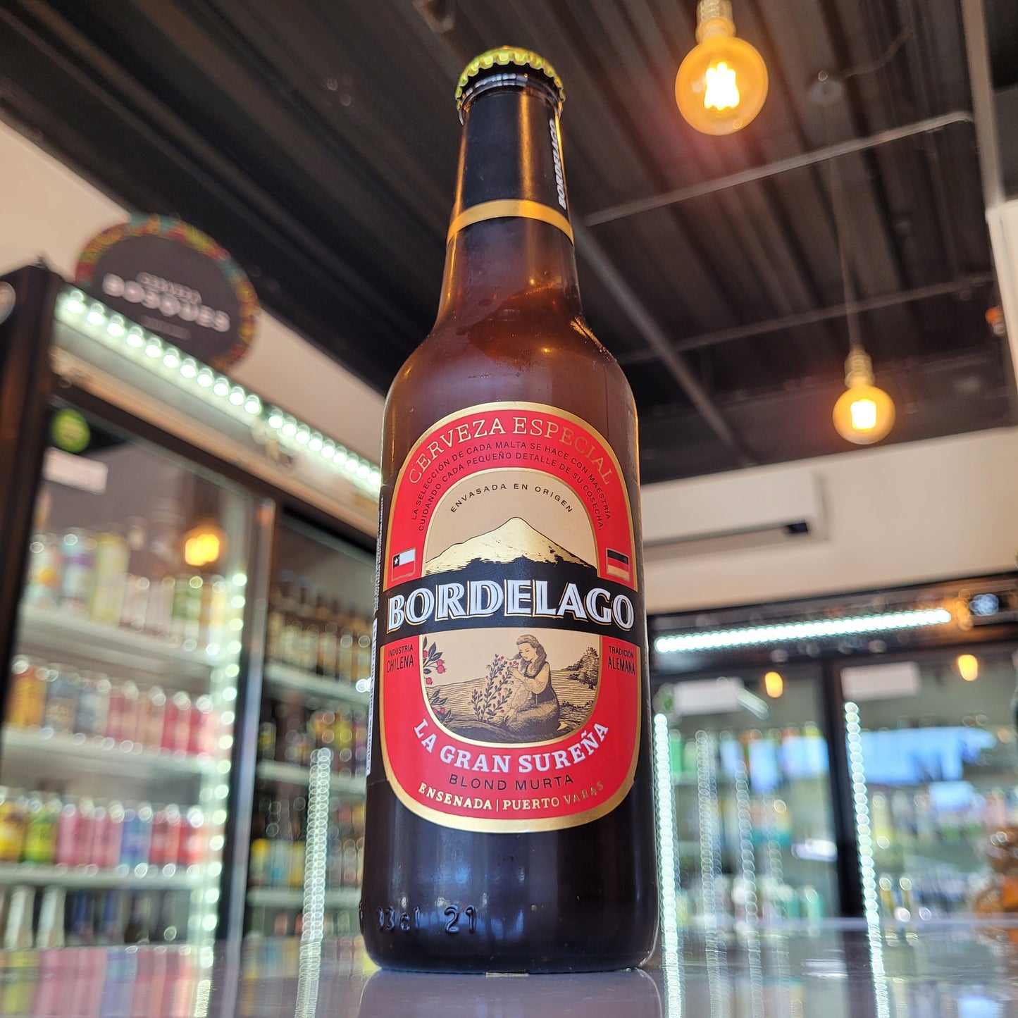 Foto de Bordelago La Gran Sureña Blonde Ale Murta 330ml - Cerveza Artesanal en Puerto Cervecero, Puerto Varas