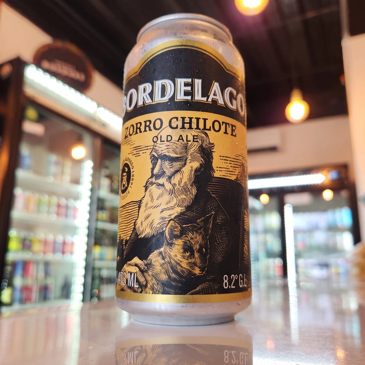 Bordelago Zorro Chilote Old Ale 473cc - Disponible en Puerto Cervecero, Puerto Varas Chile.