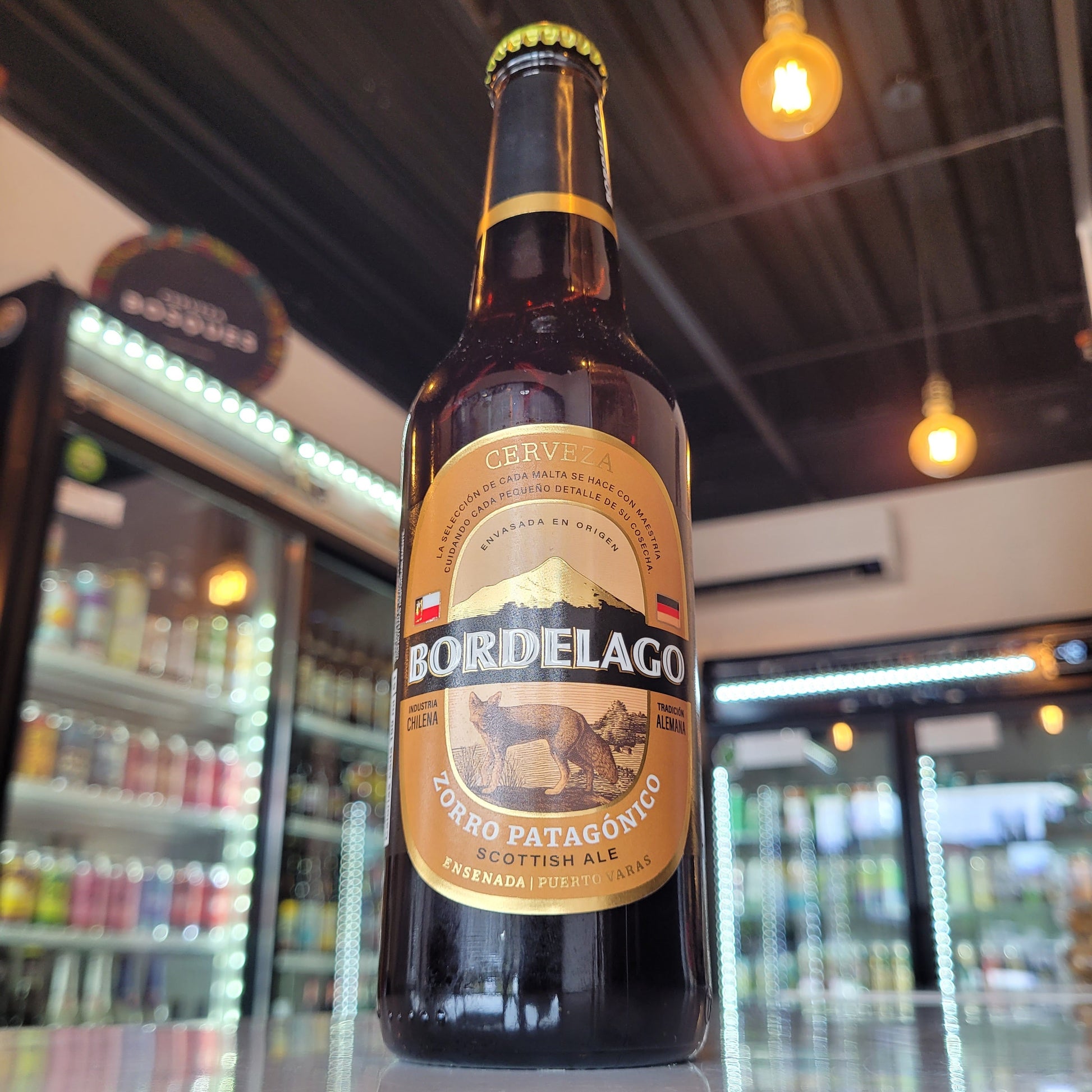 Foto de Bordelago Zorro Patagónico Scottish Ale 330ml - Cerveza Artesanal en Puerto Cervecero, Puerto Varas