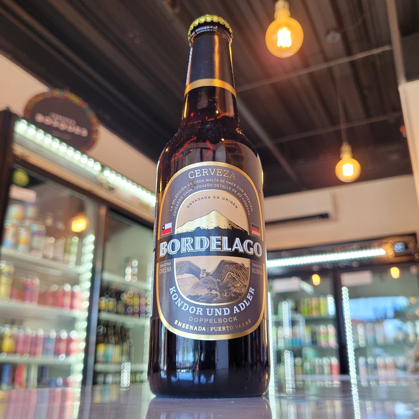 Foto de Bordelago Kondor und Adler Doppelbock 330ml - Cerveza Artesanal en Puerto Cervecero, Puerto Varas