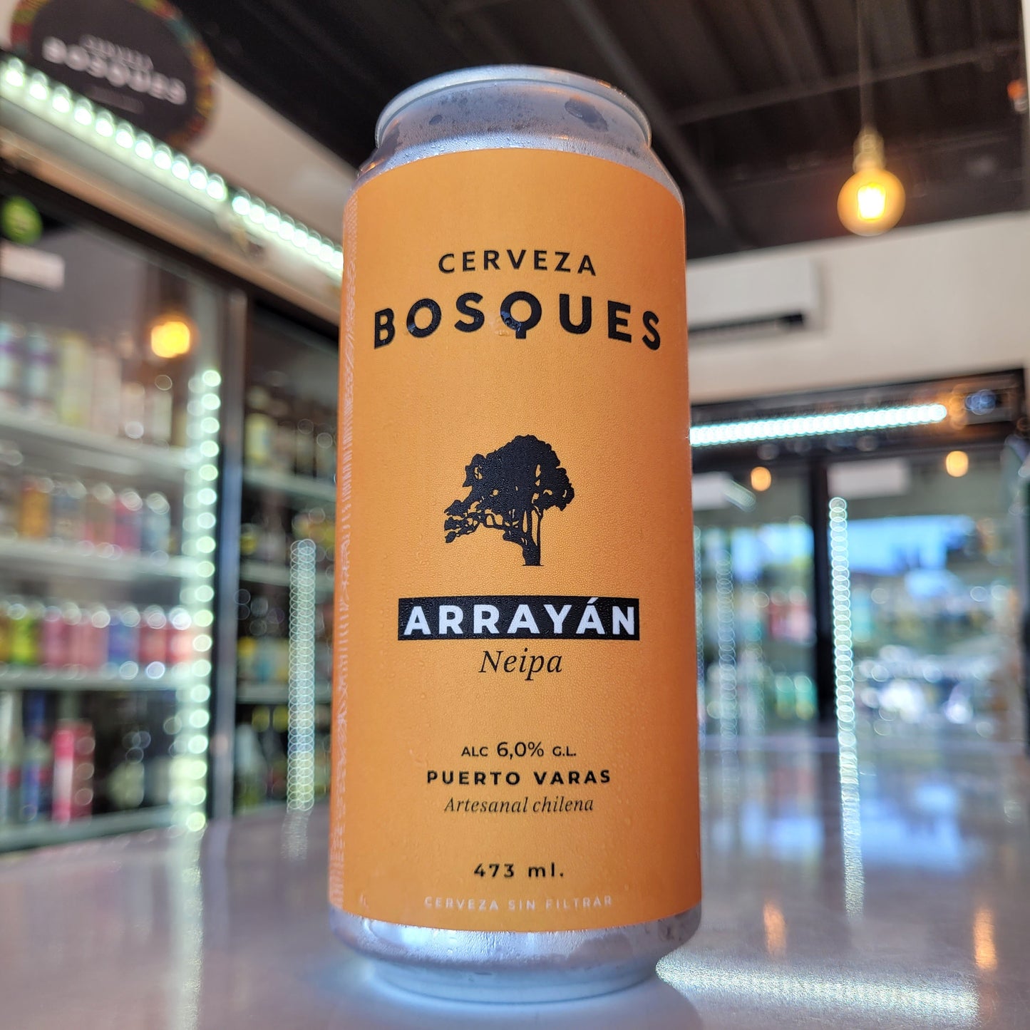 Foto de Bosques Arrayán NEIPA Lata 473cc - Cerveza Artesanal en Puerto Cervecero Puerto Varas