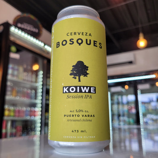 Foto de Bosques Koiwe Session IPA 5.0% 473ml - Cerveza Artesanal en Puerto Cervecero, Puerto Varas