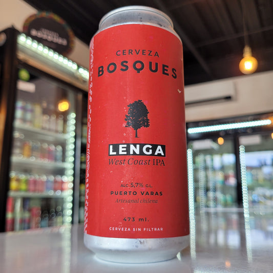 Foto de Bosques Lenga West Coast IPA 5.7% 473ml - Cerveza Artesanal en Puerto Cervecero, Puerto Varas