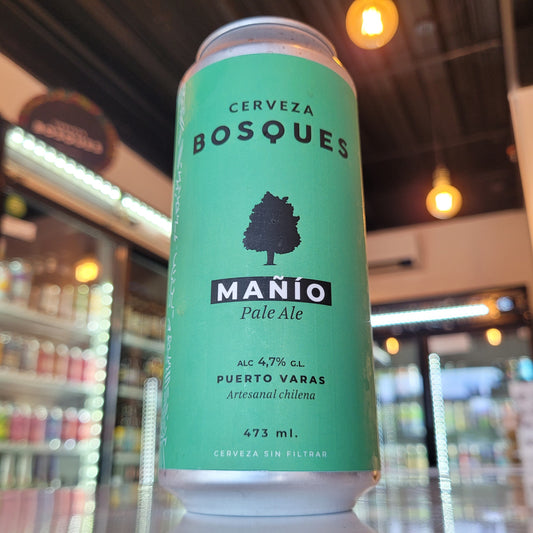 Foto de Bosques Mañío Pale Ale 4.7% 473ml - Cerveza Artesanal en Puerto Cervecero, Puerto Varas