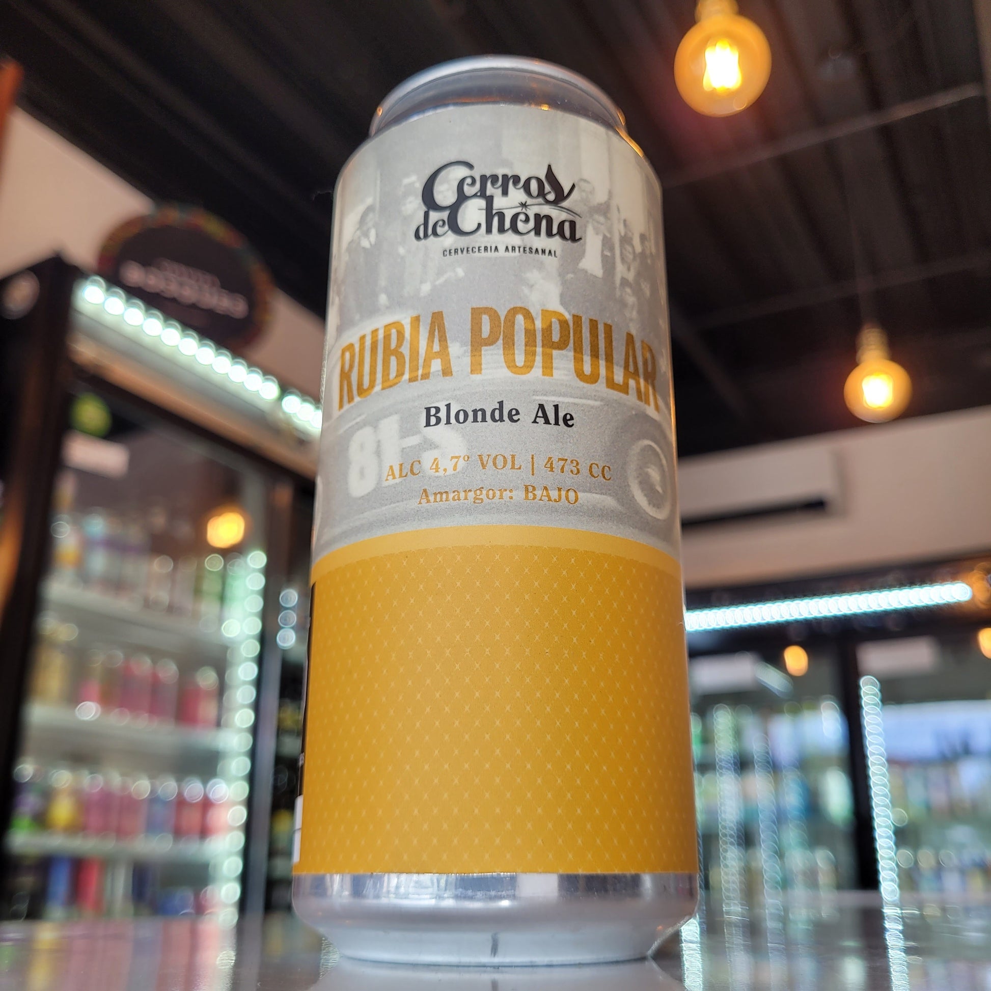 Foto de Cerros de Chena Rubia Popular Blonde Ale 473ml - Cerveza Artesanal en Puerto Cervecero, Puerto Varas