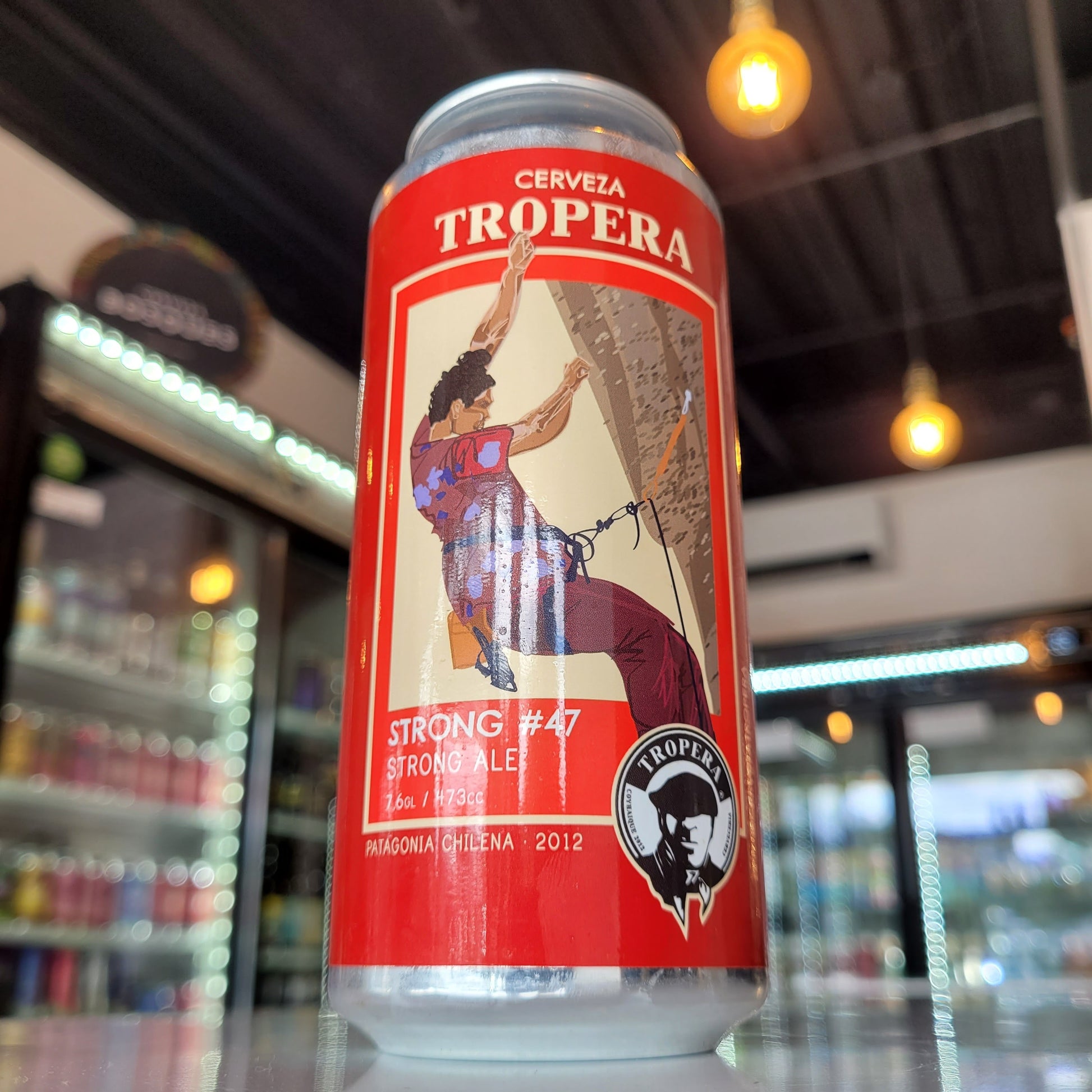 Foto de Cerveza Tropera Strong #47 Strong Ale Lata 473ml - Cerveza Artesanal en Puerto Cervecero, Puerto Varas