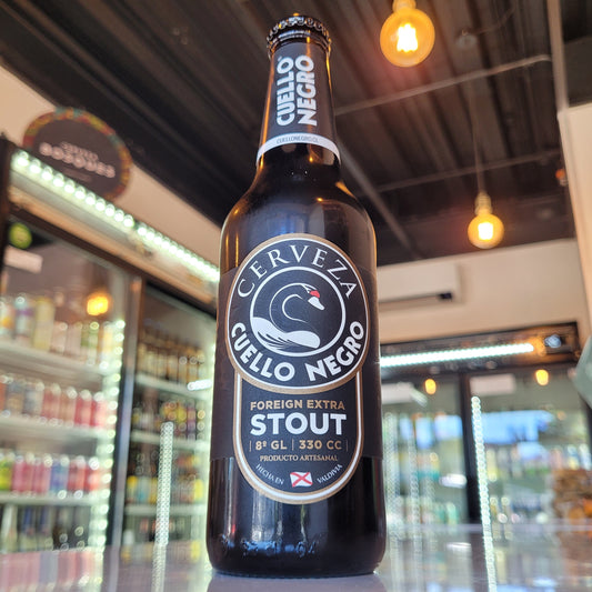 Foto de Cuello Negro Foreign Extra Stout 330ml - Cerveza Artesanal en Puerto Cervecero, Puerto Varas