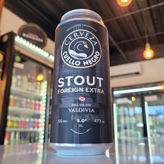 Foto de Cuello Negro Foreign Extra Stout 473ml - Cerveza Artesanal en Puerto Cervecero, Puerto Varas