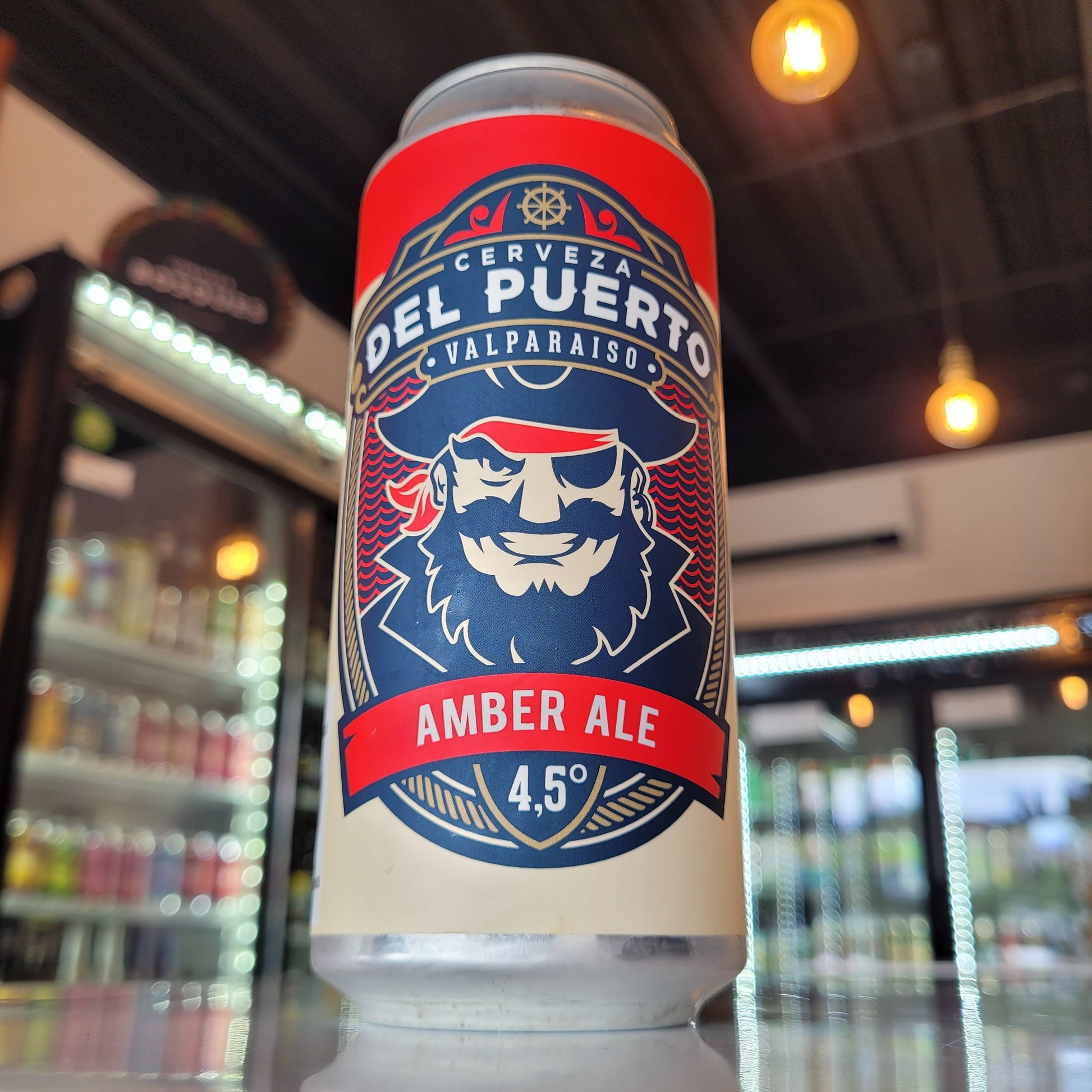 Foto de Del Puerto Amber Ale 473ml - Cerveza Artesanal en Puerto Cervecero, Puerto Varas