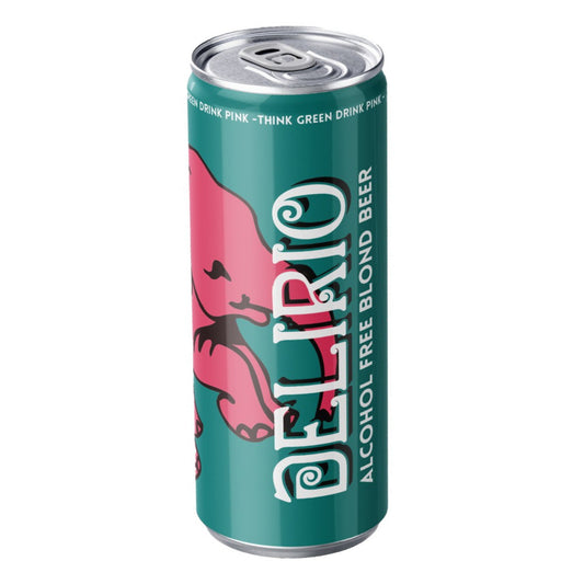 Delirium Delirio Sin Alcohol 0.3% Lata 330ml - Disponible en Puerto Cervecero, Puerto Varas