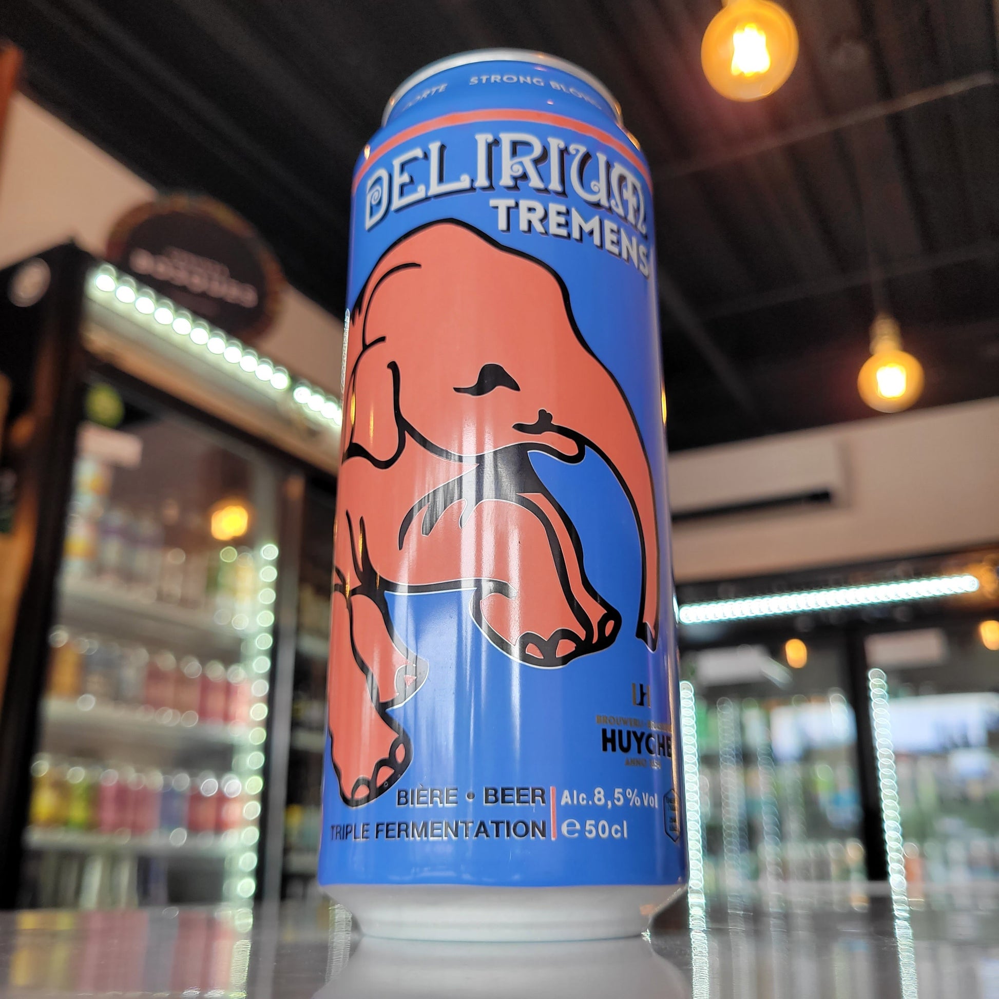 Foto de Delirium Tremens Strong Blond Ale Lata 500ml - Cerveza Artesanal en Puerto Cervecero, Puerto Varas