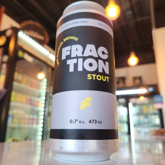 Lata de cerveza artesanal Fraction Stout Sin Alcohol 473cc - Puerto Cervecero