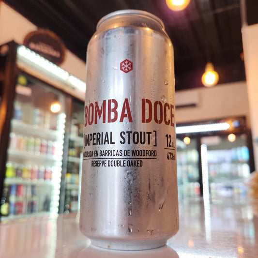 Cerveza artesanal chilena Granizo Bomba Doce Imperial Stout BA 473cc. Compra online en Puerto Cervecero, Puerto Varas Chile.