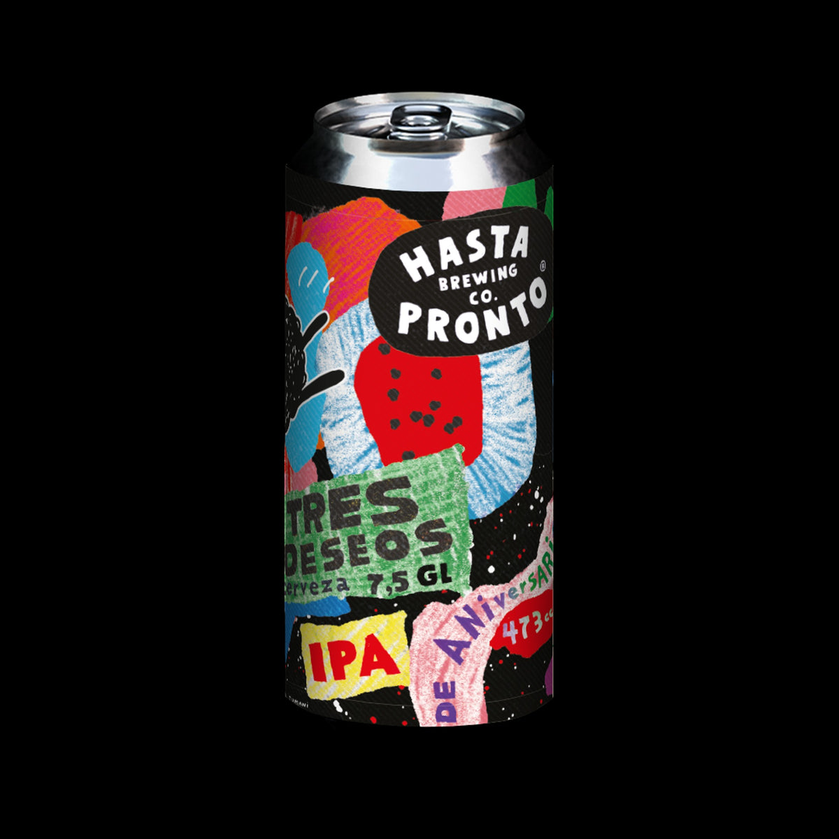 Hasta Pronto Tres Deseos Hazy IPA 473cc - Disponible en Puerto Cervecero, Puerto Varas