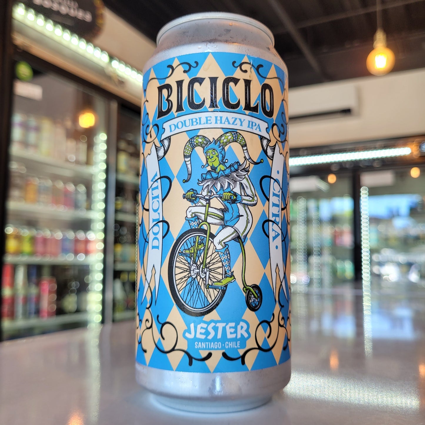 Foto de Jester Biciclo Double Hazy IPA 473ml - Cerveza Artesanal en Puerto Cervecero, Puerto Varas