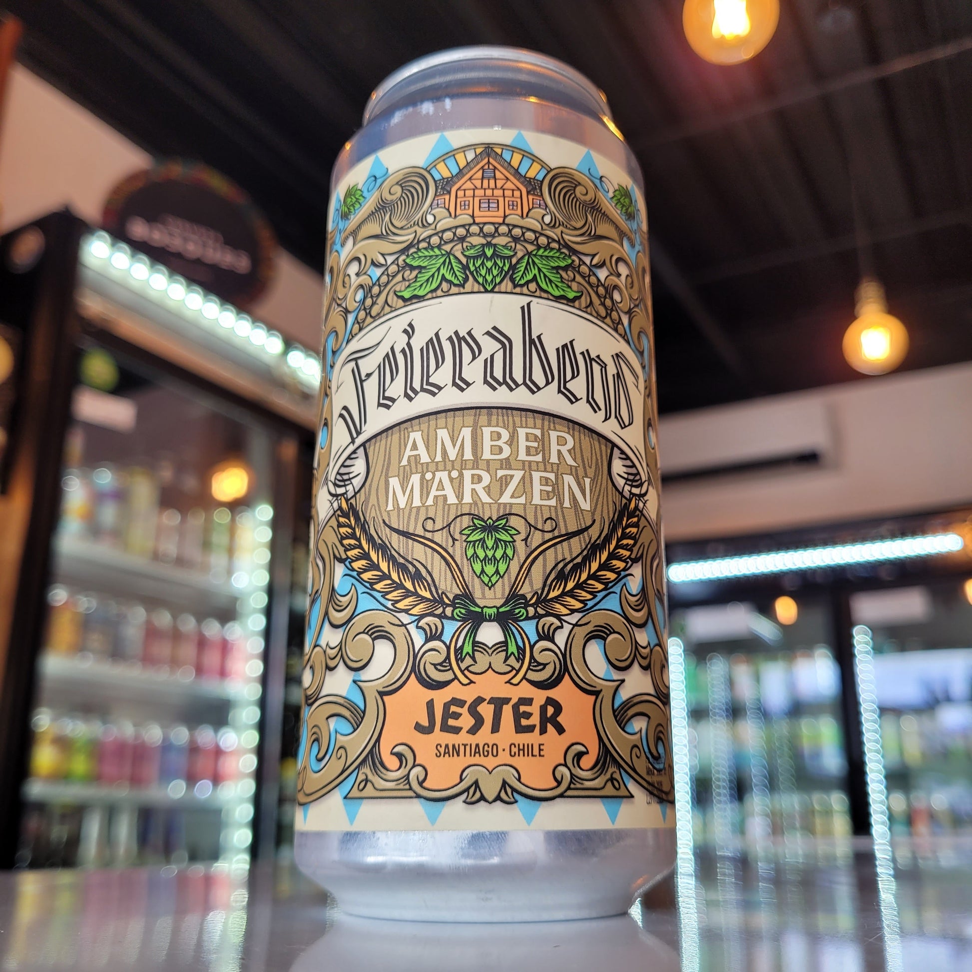 Foto de Jester Feierabend Märzen 473ml - Cerveza Artesanal en Puerto Cervecero, Puerto Varas