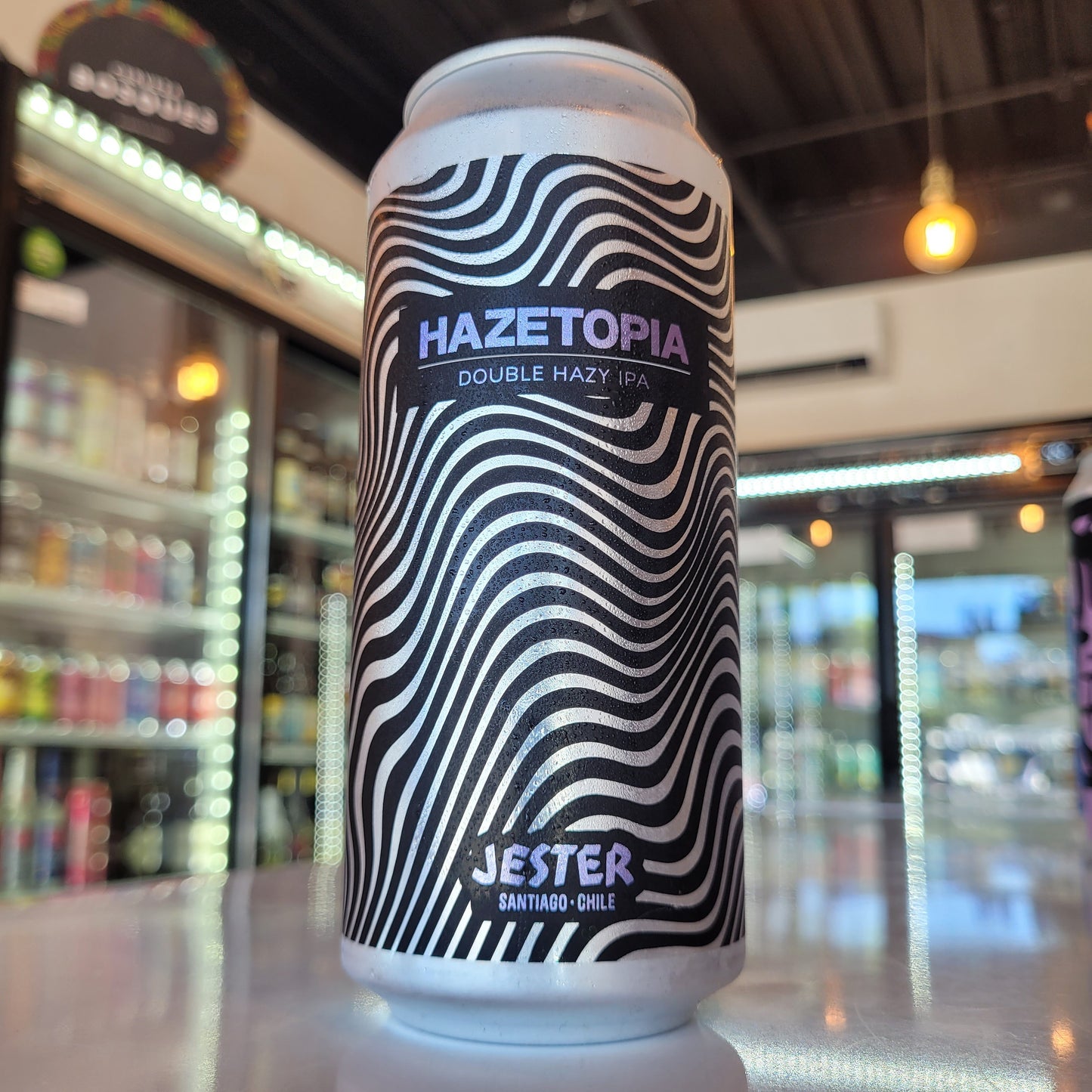 Foto de Jester Hazetopia Double Hazy IPA 473ml - Cerveza Artesanal en Puerto Cervecero, Puerto Varas