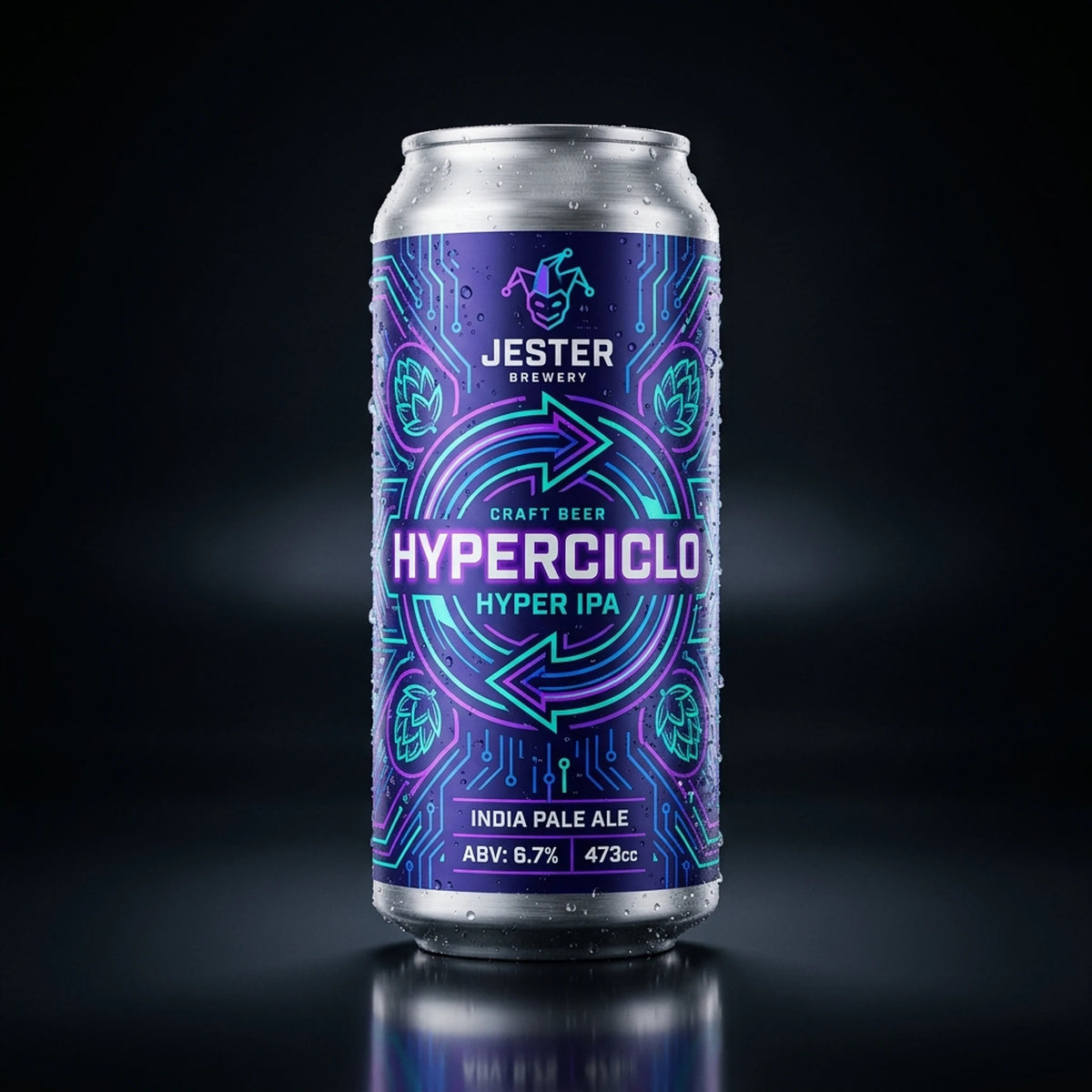 Jester Hyperciclo Hyper IPA 473cc Cerveza Artesanal Puerto Cervecero