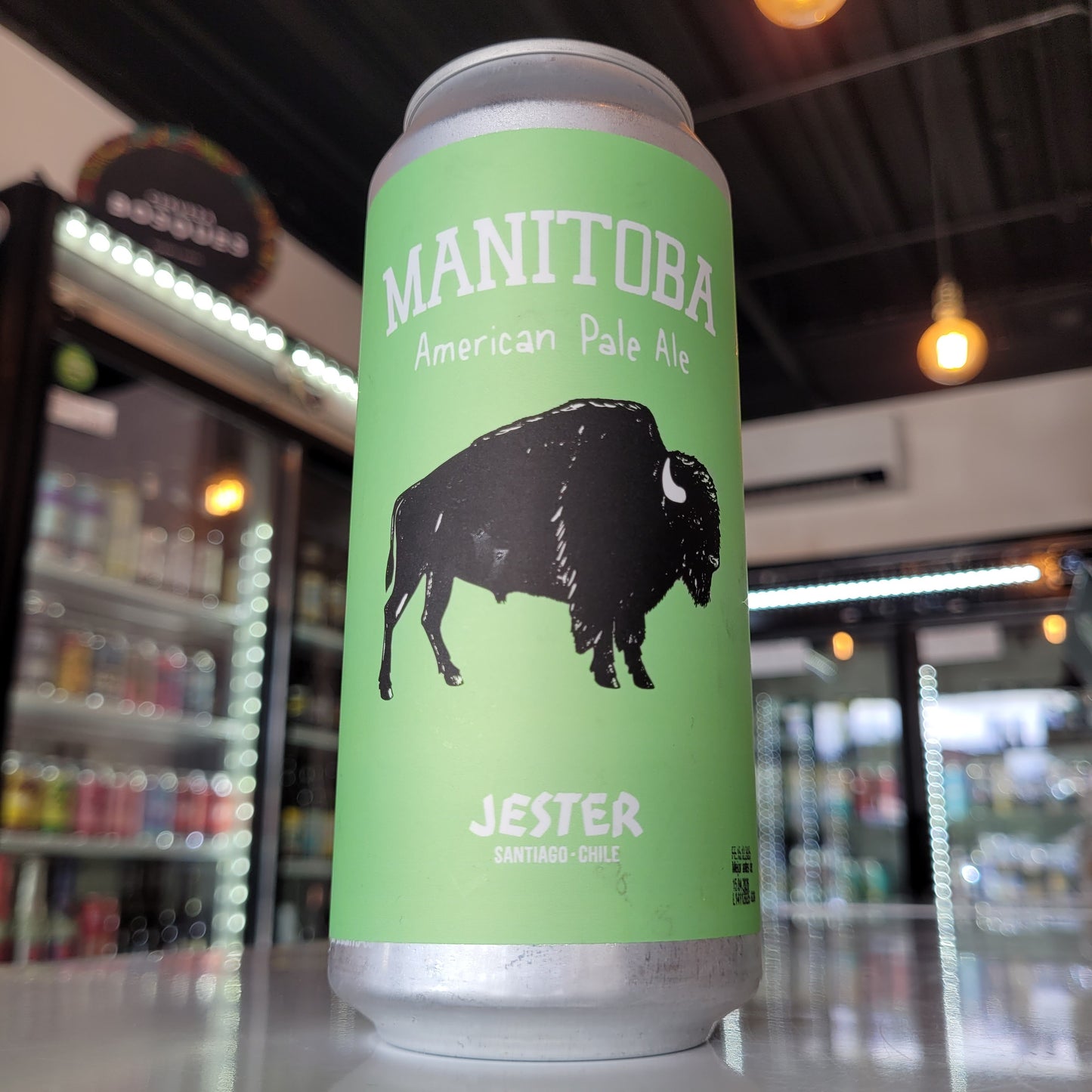 Foto de Jester Manitoba APA 5.0% 473ml - Cerveza Artesanal en Puerto Cervecero, Puerto Varas