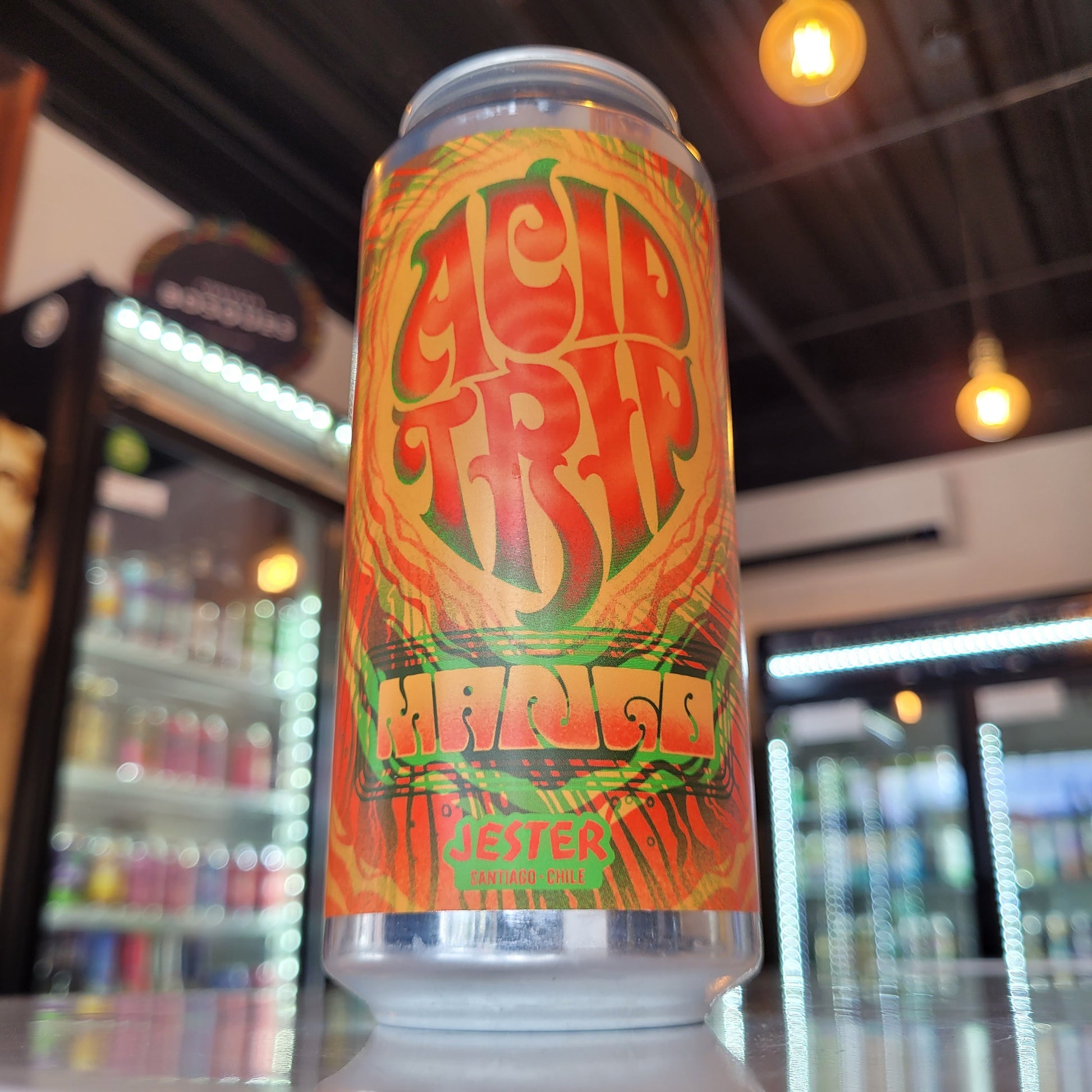 Foto de Jester Acid Trip Mango Smoothie Sour 473ml - Cerveza Artesanal en Puerto Cervecero, Puerto Varas