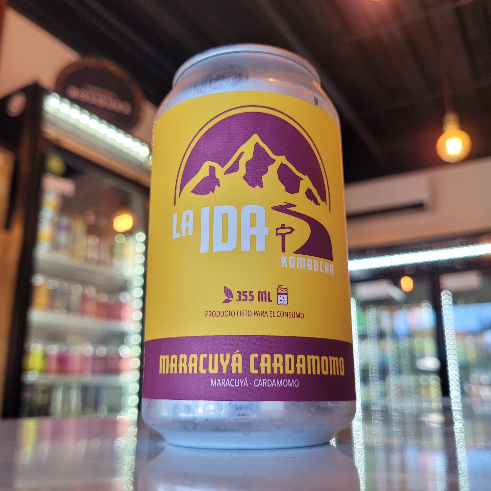 Foto de La Ida Kombucha Maracuyá Cardamomo 355ml - Kombucha en Puerto Cervecero, Puerto Varas