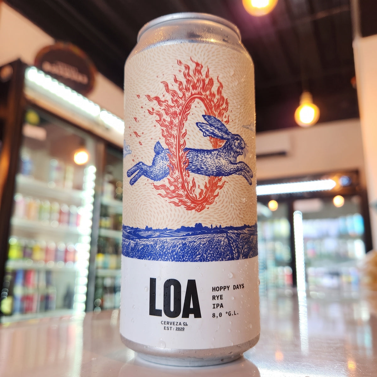 Cerveza LOA Hoppy Days Rye IPA 473cc - Puerto Cervecero