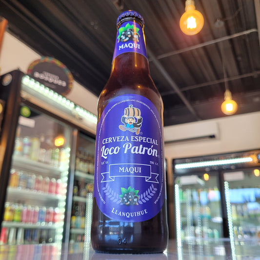 Foto de Loco Patrón Cerveza de Maqui Fruit Ale 330ml - Cerveza Artesanal en Puerto Cervecero, Puerto Varas