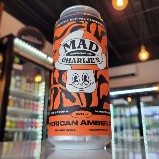 Foto de Mad Charlie's American Amber Ale 473ml - Cerveza Artesanal en Puerto Cervecero, Puerto Varas