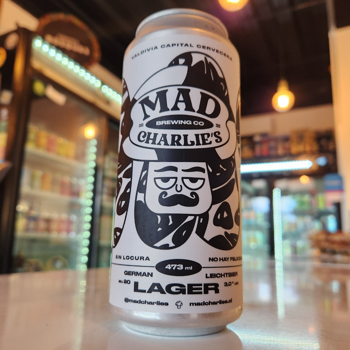 Cerveza Mad Charlie's German Leichtbier Lager 473cc - Puerto Cervecero