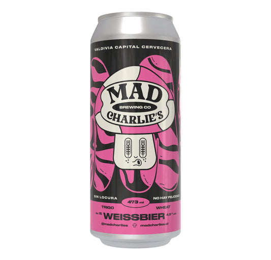 Mad Charlie's Weissbier Trigo 4.9% ABV 473cc - Cervecería Mad Charlie's Valdivia en Puerto Cervecero