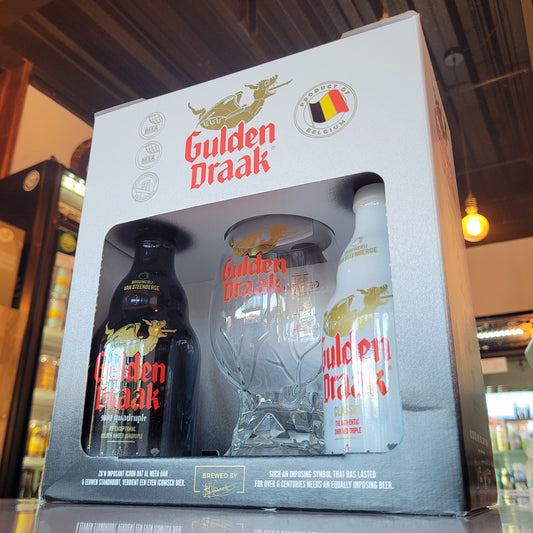 Foto de Pack 2 Cervezas Gulden Draak Classic & 9000 Quadruple 330ml + Copa Bundor - Cerveza Artesanal en Puerto Cervecero, Puerto Varas