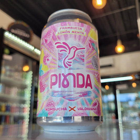 Foto de Pinda Frambuesa Limón Menta Kombucha Artesanal 330ml - Cerveza Artesanal en Puerto Cervecero, Puerto Varas