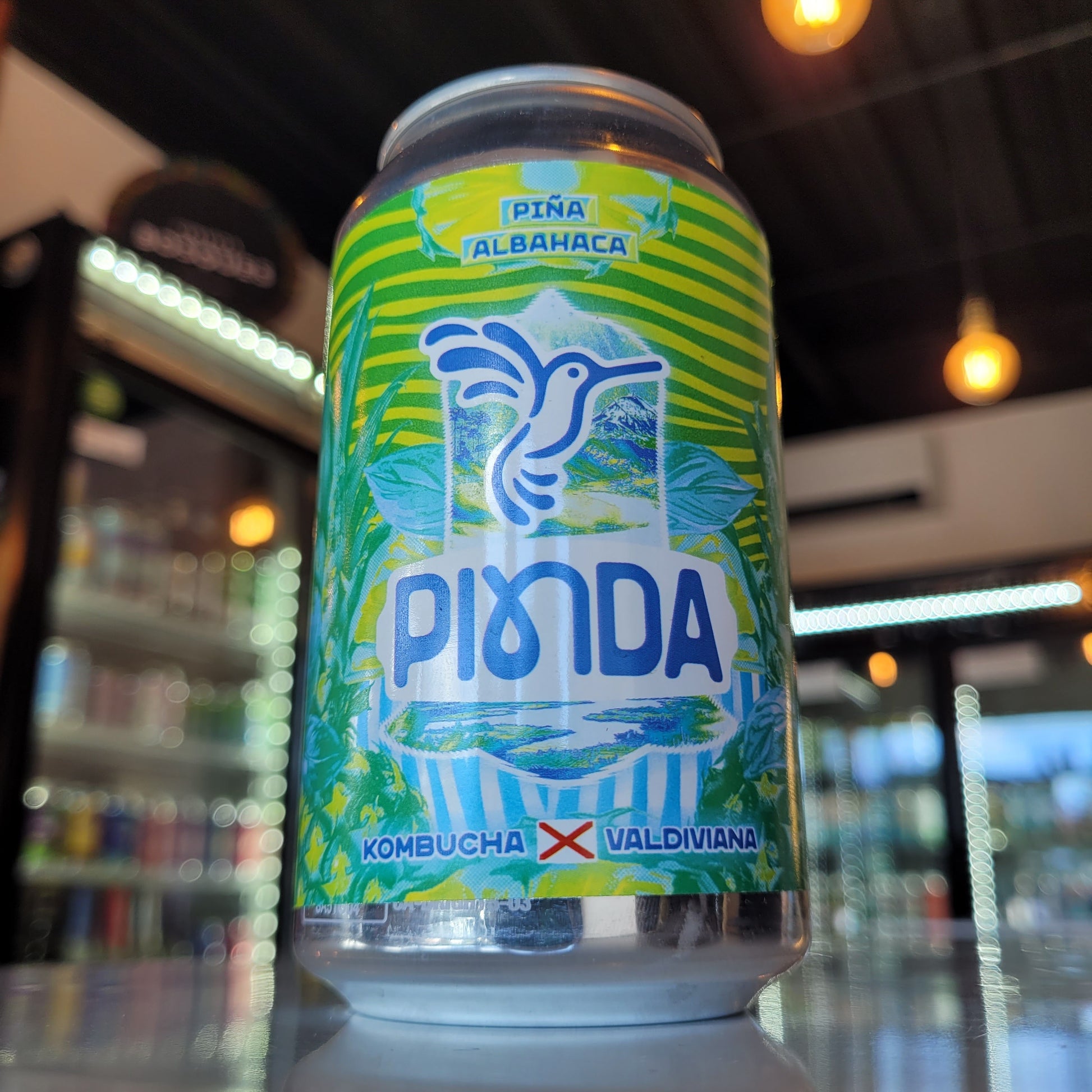 Foto de Pinda Piña Albahaca Kombucha Artesanal 330ml - Cerveza Artesanal en Puerto Cervecero, Puerto Varas