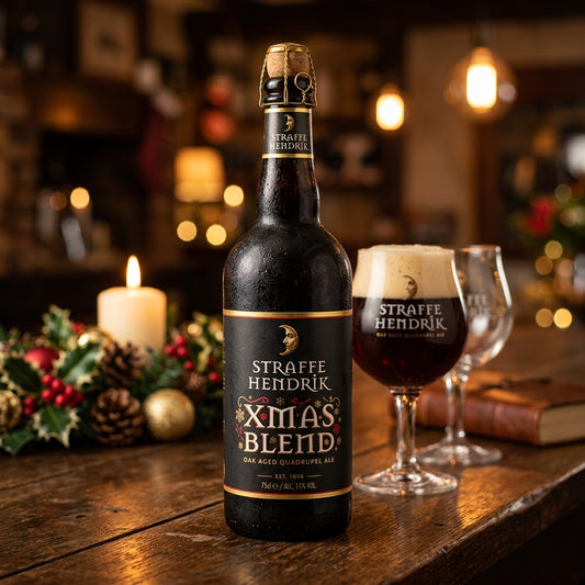 Cerveza artesanal belga Straffe Hendrik Xmas Heritage 750ml Quadrupel - Puerto Cervecero