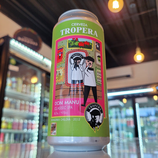 Foto de Tropera Don Manu Classic IPA 6.0% 473ml - Cerveza Artesanal en Puerto Cervecero, Puerto Varas