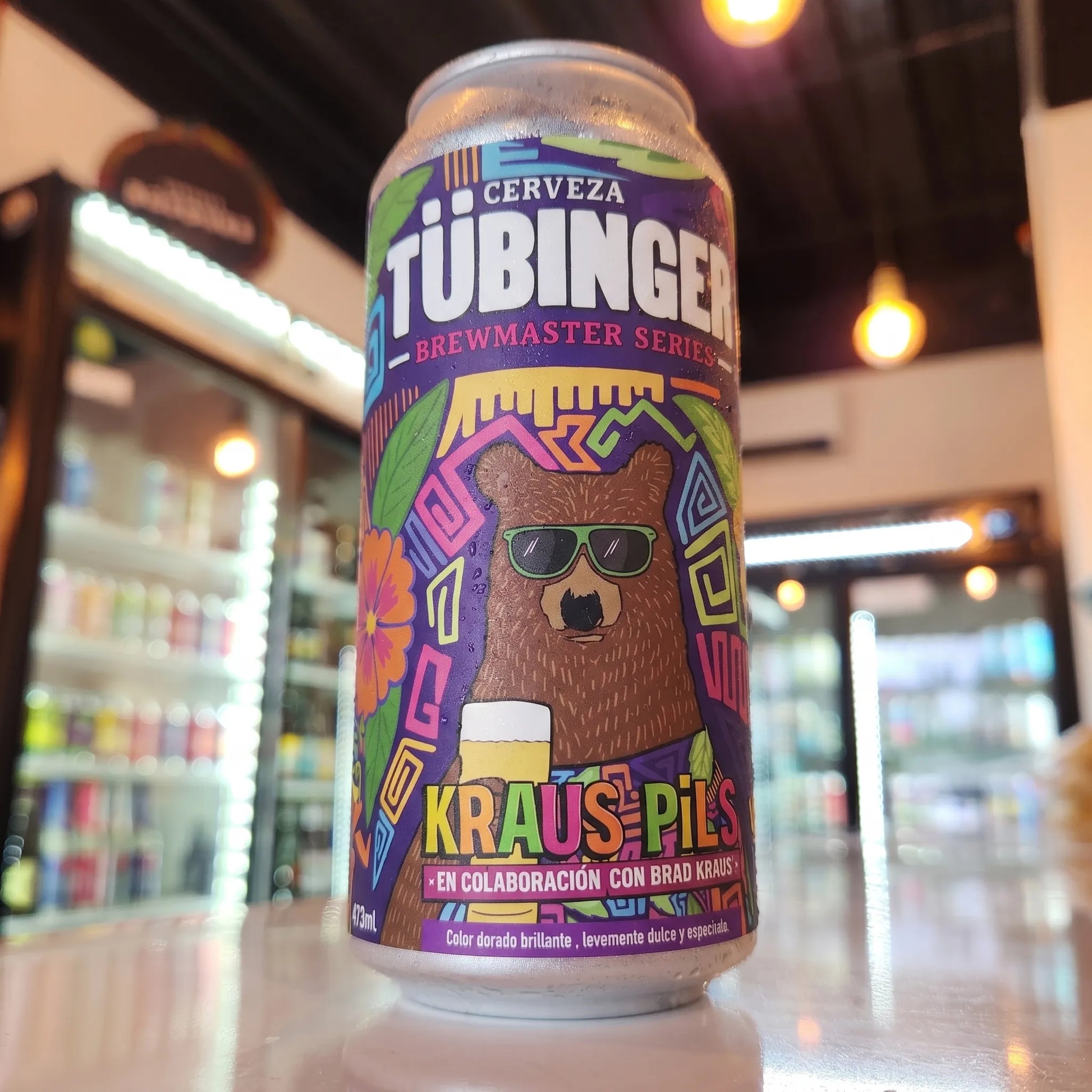 Cerveza artesanal chilena Tübinger Kraus Pils 470cc. Compra online en Puerto Cervecero, Puerto Varas Chile.
