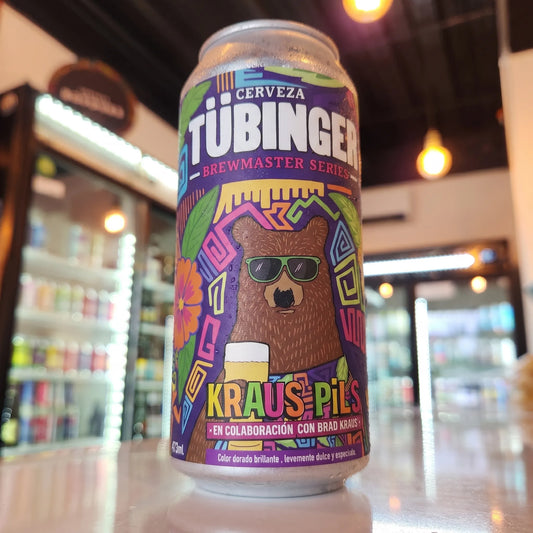 Cerveza artesanal chilena Tübinger Kraus Pils 470cc. Compra online en Puerto Cervecero, Puerto Varas Chile.