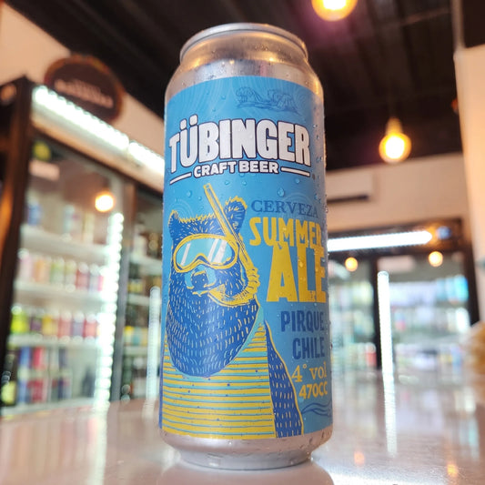Cerveza artesanal chilena Tübinger Summer Ale 470cc. Compra online en Puerto Cervecero, Puerto Varas Chile.