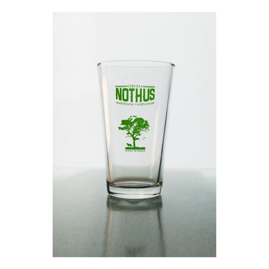 Vaso Pinta Americana Nothus 473cc - Cristalería Cervecería Nothus Valdivia en Puerto Cervecero