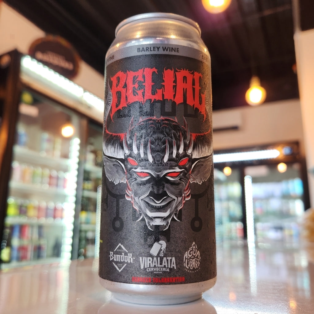 Cerveza artesanal chilena Viralata Belial Barley Wine 473cc 10% ABV de Valdivia - Puerto Cervecero